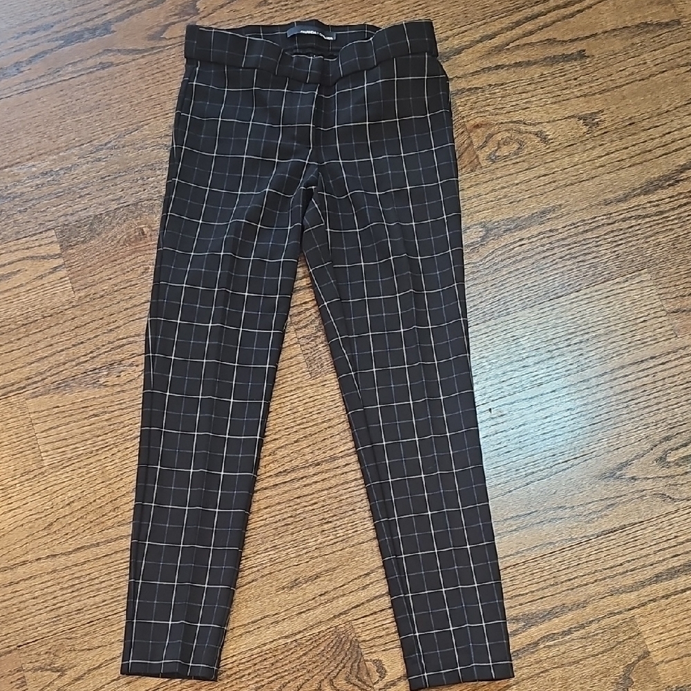 Amanda & Chelsea Black and Blue Plaid Pants - Picture 4 of 9